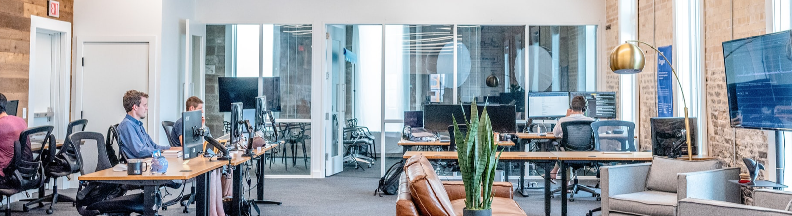 people sitting in an office